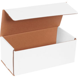 Corrugated Mailers, 10"L x 5"W x 4"H, White