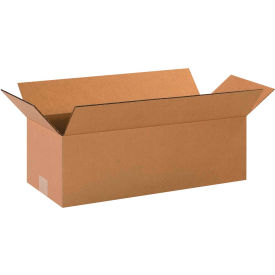 Long Cardboard Corrugated Boxes, 20"L x 8"W x 6"H, Kraft