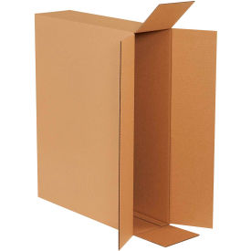 Side Loading Cardboard Corrugated Boxes, 26"L x 6"W x 20"H, Kraft