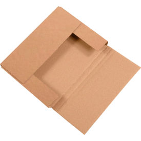 Corrugated Easy-Fold Mailers, 11-1/8"L x 8-5/8"W x 1"H, Kraft
