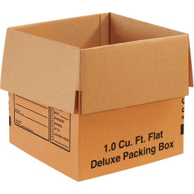 Deluxe Cardboard Corrugated Boxes, 12"L x 12"W x 12"H, Kraft