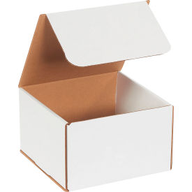 Corrugated Mailers, 8"L x 8"W x 5"H, White