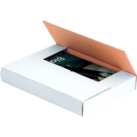 Corrugated Easy-Fold Mailers, 9-5/8"L x 6-5/8"W x 3-1/2"H, White