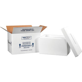 Foam Insulated Shipping Kit, 17"L x 10"W x 10-1/2"H, White