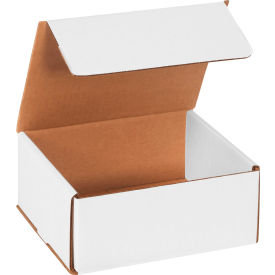 Corrugated Mailers, 7"L x 6"W x 3"H, White