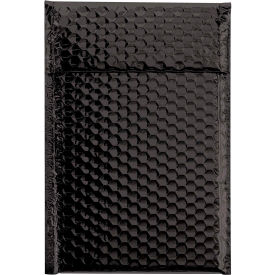 Glamour Bubble Mailers, 7-1/2"W x 11"L, Black, 72/Pack