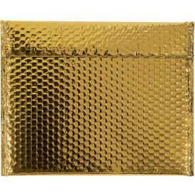 Glamour Bubble Mailers, 13-3/4"W x 11"L, Gold, 48/Pack