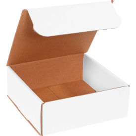 Corrugated Mailers, 8"L x 8"W x 3"H, White