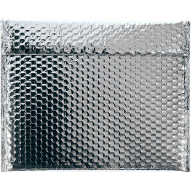 Glamour Bubble Mailers, 13-3/4"W x 11"L, Silver, 48/Pack