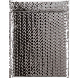Glamour Bubble Mailers, 9"W x 11-1/2"L, Silver, 100/Pack