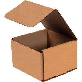 Corrugated Mailers, 6"L x 6"W x 4"H, Kraft