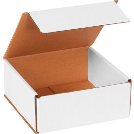 Corrugated Mailers, 7"L x 7"W x 3"H, White