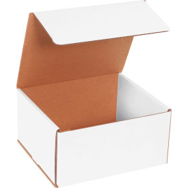 Corrugated Mailers, 8"L x 7"W x 4"H, White