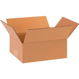 Flat Cardboard Corrugated Boxes, 8"L x 6"W x 2"H, Kraft