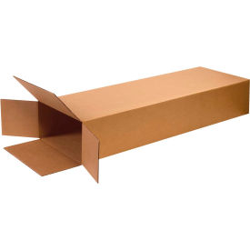 Side Loading Cardboard Corrugated Boxes, 18"L x 6"W x 45"H, Kraft