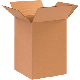 Cardboard Corrugated Boxes, 10"L x 10"W x 14"H, Kraft