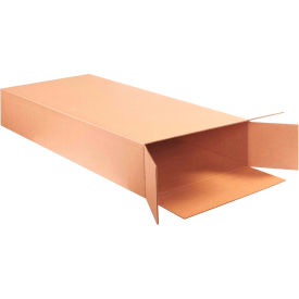 Side Loading Cardboard Corrugated Boxes, 20"L x 8"W x 50"H, Kraft