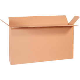 Side Loading Cardboard Corrugated Boxes, 54"L x 8"W x 28"H, Kraft