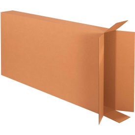 Side Loading Cardboard Corrugated Boxes, 28"L x 6"W x 52"H, Kraft