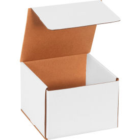 Corrugated Mailers, 7"L x 7"W x 5"H, White