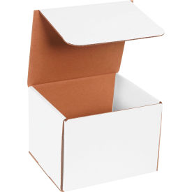 Corrugated Mailers, 8"L x 7"W x 6"H, White