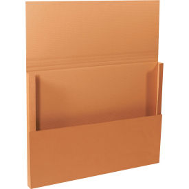Corrugated Jumbo Fold-Over Mailers, 48"L x 36"W x 3"H, Kraft