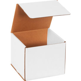 Corrugated Mailers, 7"L x 7"W x 6"H, White