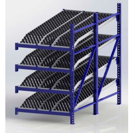 Gravity Rack Knuckled Span-Track Wheel bed Add-On 48"W x 96"D x 84"H W/4 Levels