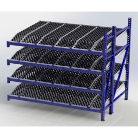 Gravity Rack Knuckled Span-Track Wheel bed Add-On 96"W x 72"D x 84"H W/4 Levels