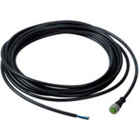 M12 Plug Socket with 5M Cable, 221g, Black