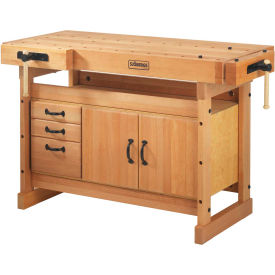 Workbench, Trestle, Cabinet, 52"W x 24"D