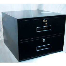 Two Drawer With KeyLocks - 18"W x 19"D x 13-7/8"H Gray