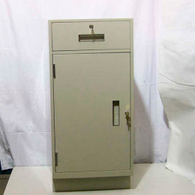 Teller Pedestal Cabinet - 1 Drawer Left Hinged Door 19"W x 19"D x 38-1/2"H Champagne