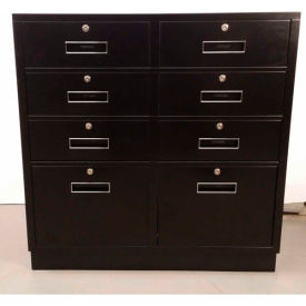 Teller Pedestal Cabinet - 6 Drawers 2 Legal Drawers 37"W x 19"D x 38-1/2"H Champagne