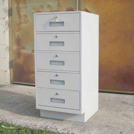 Teller Pedestal Cabinet - 5 Drawers 19"W x 19"D x 38-1/2"H Black