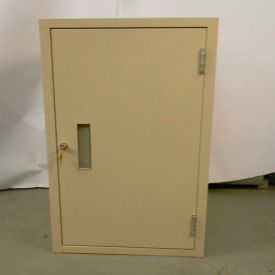 Lowboy Teller Pedestal Cabinet - Right Hinged Door 19"W x 19"D x 27-7/8"H Gray
