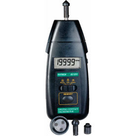 High Precision Contact Tachometer, Digital, rpm, ft/min, m/min