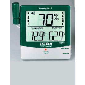 Big Digit Humidity Alert with Remote Probe, Adjustable Sensitivity, NIST Certified