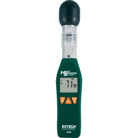 Heat Stress WBGT (Wet Bulb Globe Temperature) Meter, Green/Orange