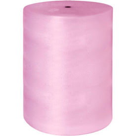 Perforated Anti Static Bubble Roll, 48"W x 750'L x 3/16" Bubble, Pink, 1 Roll