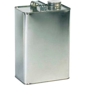 Metal F Style Cans, 1 Gal., Silver, 40/Pack