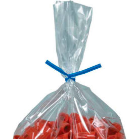 Plastic Twist Ties, 5"L x 5/32"W, Blue, 2000/Pack