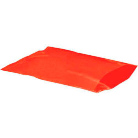 Flat Poly Bags, 4"W x 6"L, 2 Mil, Red, 1000/Pack