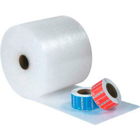 UPSable Non Perforated Bubble Roll, 12"W x 188'L x 5/16" Bubble, Clear, 4/Pk