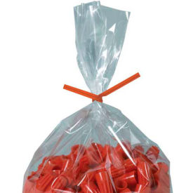 Paper Twist Ties, 6"L x 5/32"W, Orange, 2000/Pack