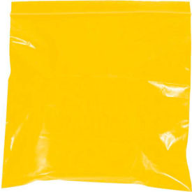 Reclosable Poly Bags, 6"W x 9"L, 2 Mil, Yellow, 1000/Pack