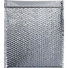 Cool Shield Thermal Bubble Mailers, 15"W x 17"L, Silver, 50/Pack