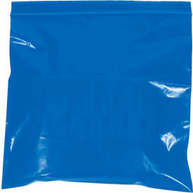 Reclosable Poly Bags, 6"W x 9"L, 2 Mil, Blue, 1000/Pack