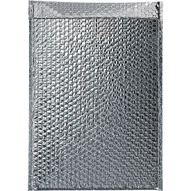 Cool Shield Thermal Bubble Mailers, 12"W x 17"L, Silver, 50/Pack