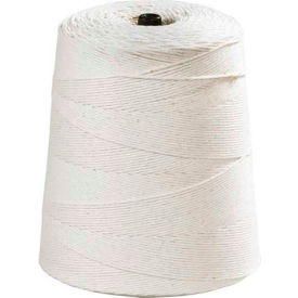 Cotton Twine, 16 Ply, 3100'L, 40 Lbs. Tensile Strength, White